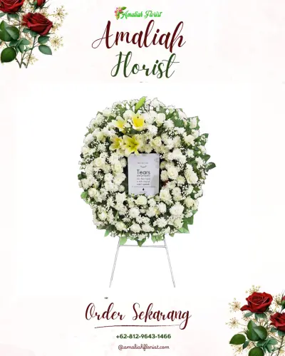 Krans Bunga Duka Cita di Kebanggan