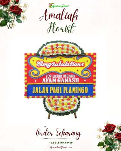 Bunga Papan Congratulation di Kebanggan